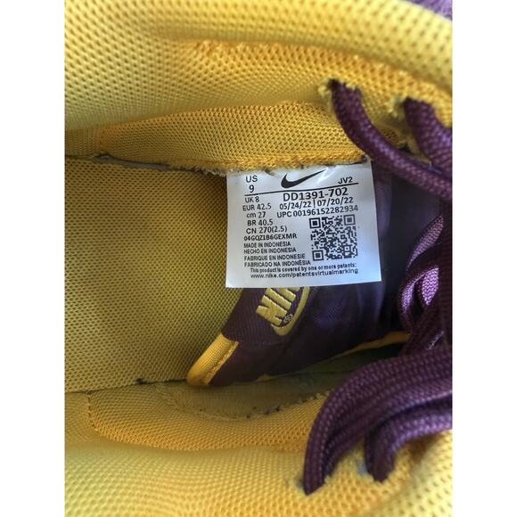 Size 9 - Nike Dunk Low Arizona State DD1391-702 Pre-Owned - Picture 9 of 10